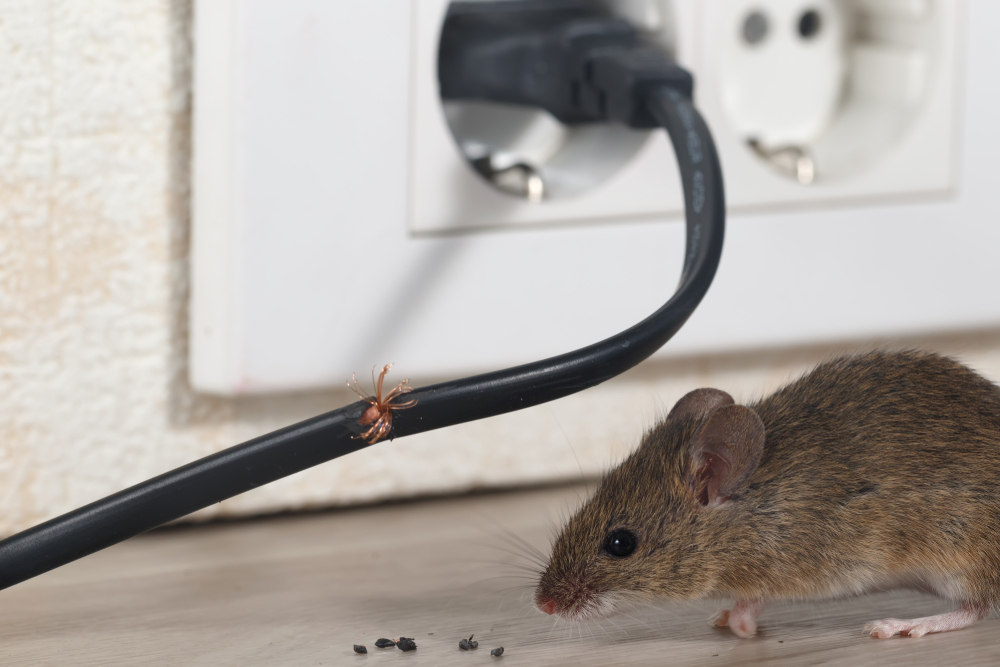 gnaw marks on items under your kitchen sink may be a sign of mouse infestation