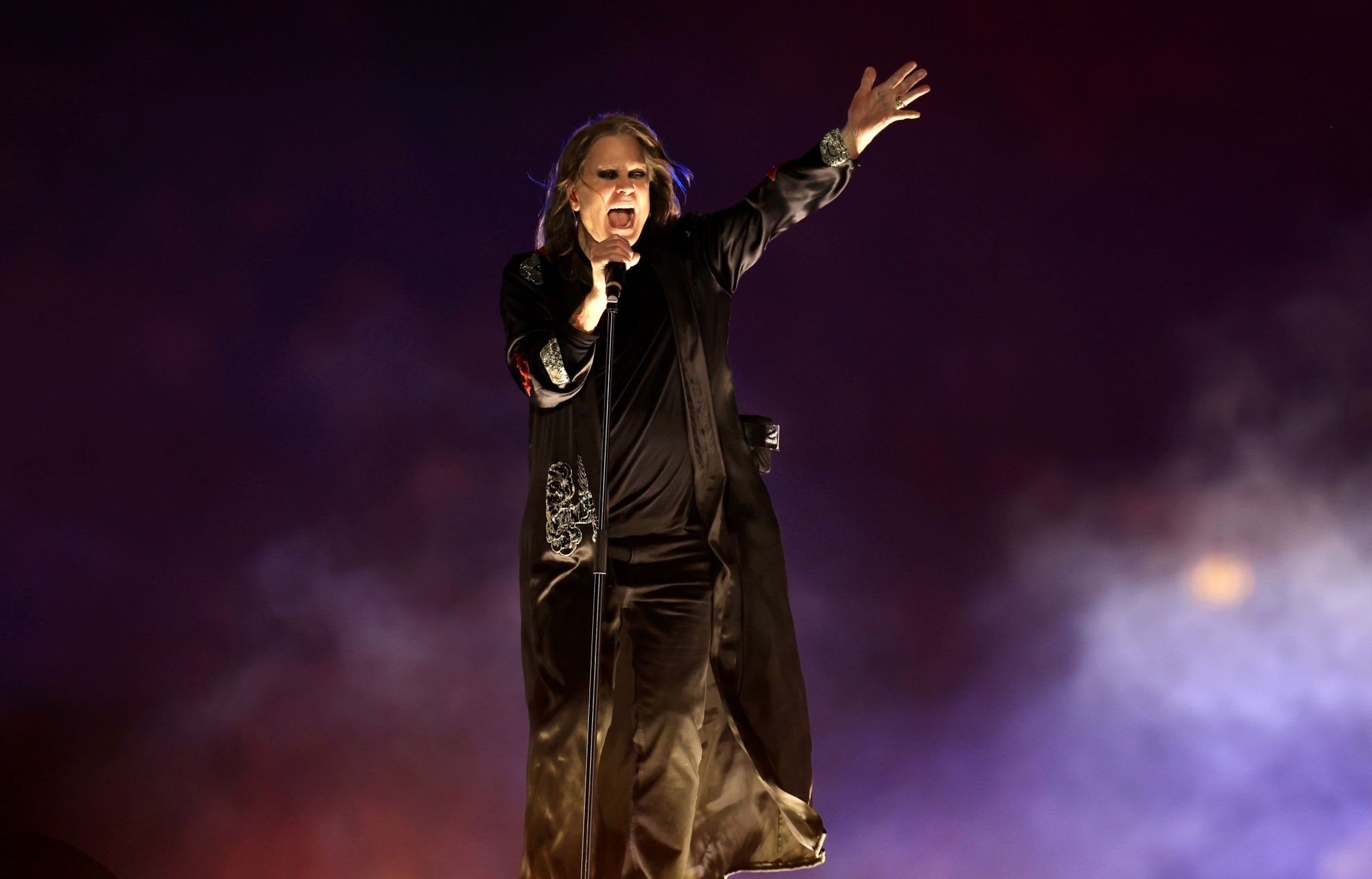 Ozzy Osbourne on the stage